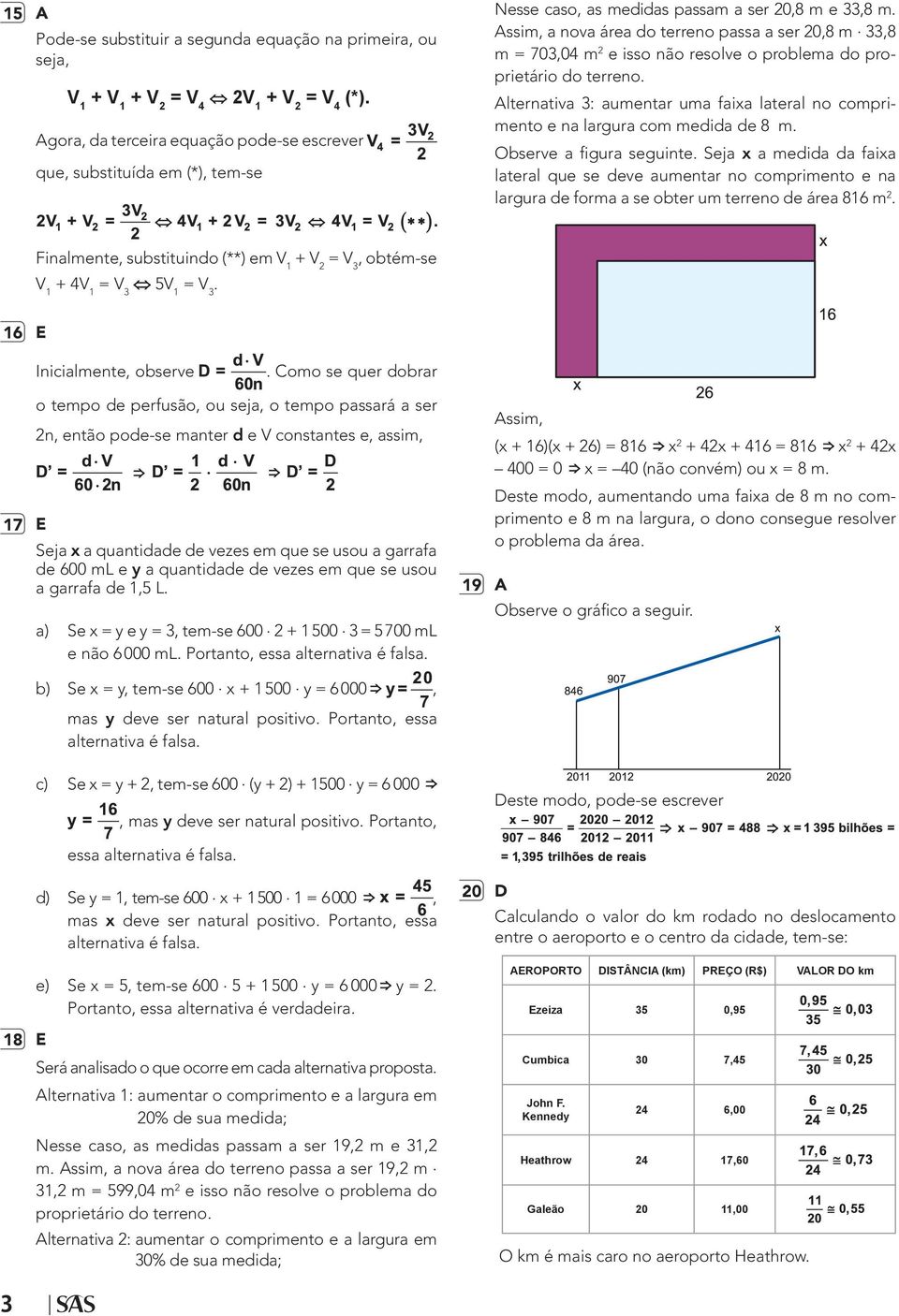 33,8 m = 703,0 m e isso não resolve o problema do proprietário do terreno. Alternativa 3: aumentar uma faixa lateral no comprimento e na largura com medida de 8 m. Observe a figura seguinte.