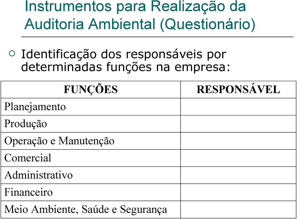 Operação e Manutenção Comercial Administrativo