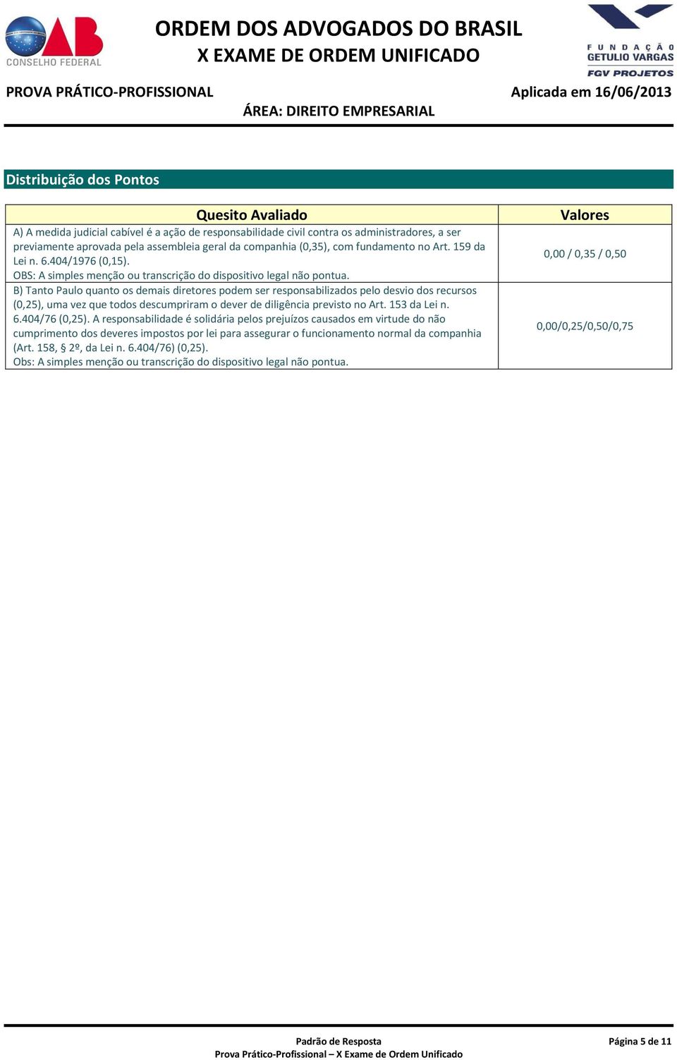 B) Tanto Paulo quanto os demais diretores podem ser responsabilizados pelo desvio dos recursos (0,25), uma vez que todos descumpriram o dever de diligência previsto no Art. 153 da Lei n. 6.