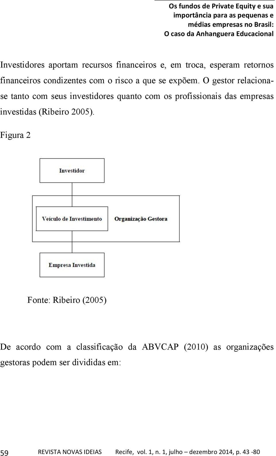 O gestor relacionase tanto com seus investidores quanto com os profissionais das empresas investidas (Ribeiro 2005).