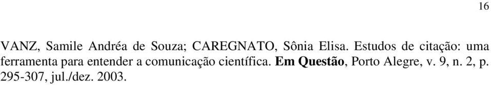 Estudos de citação: uma ferramenta para entender