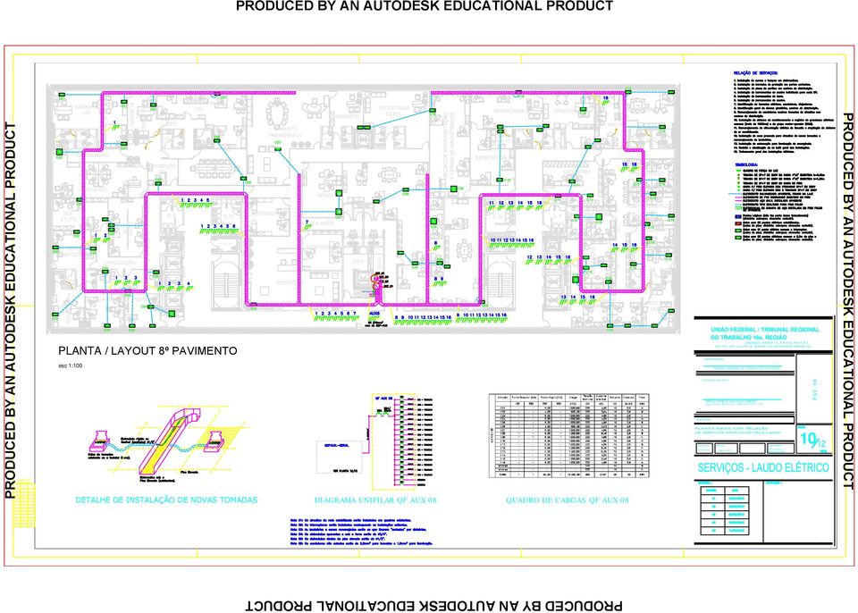 AP V EP. ALA V AEORIA V OF APOIO. F.. M. V REPR. AEORIA ETRUT0. M. OF ECO. F. cm OF TCPG V 0x0cm cm AA0 ET OF ECRETARIA QF AUX 0 0x0cm PLANTA PAV.