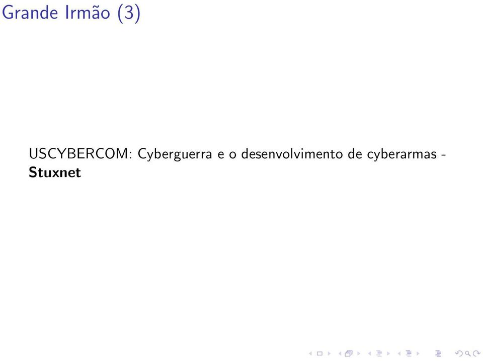 Cyberguerra e o