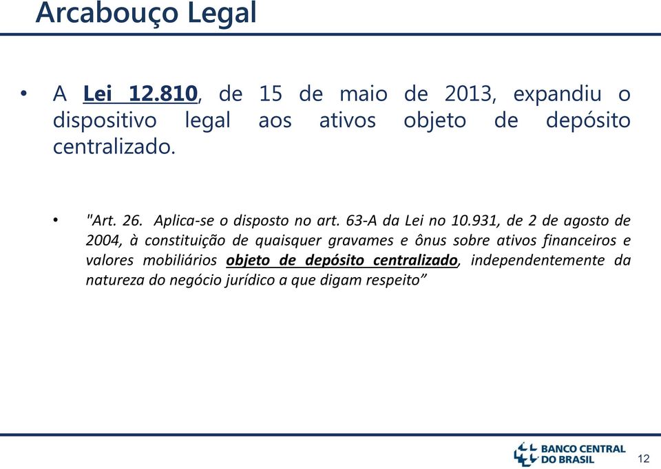 "Art. 26. Aplica-se o disposto no art. 63-A da Lei no 10.