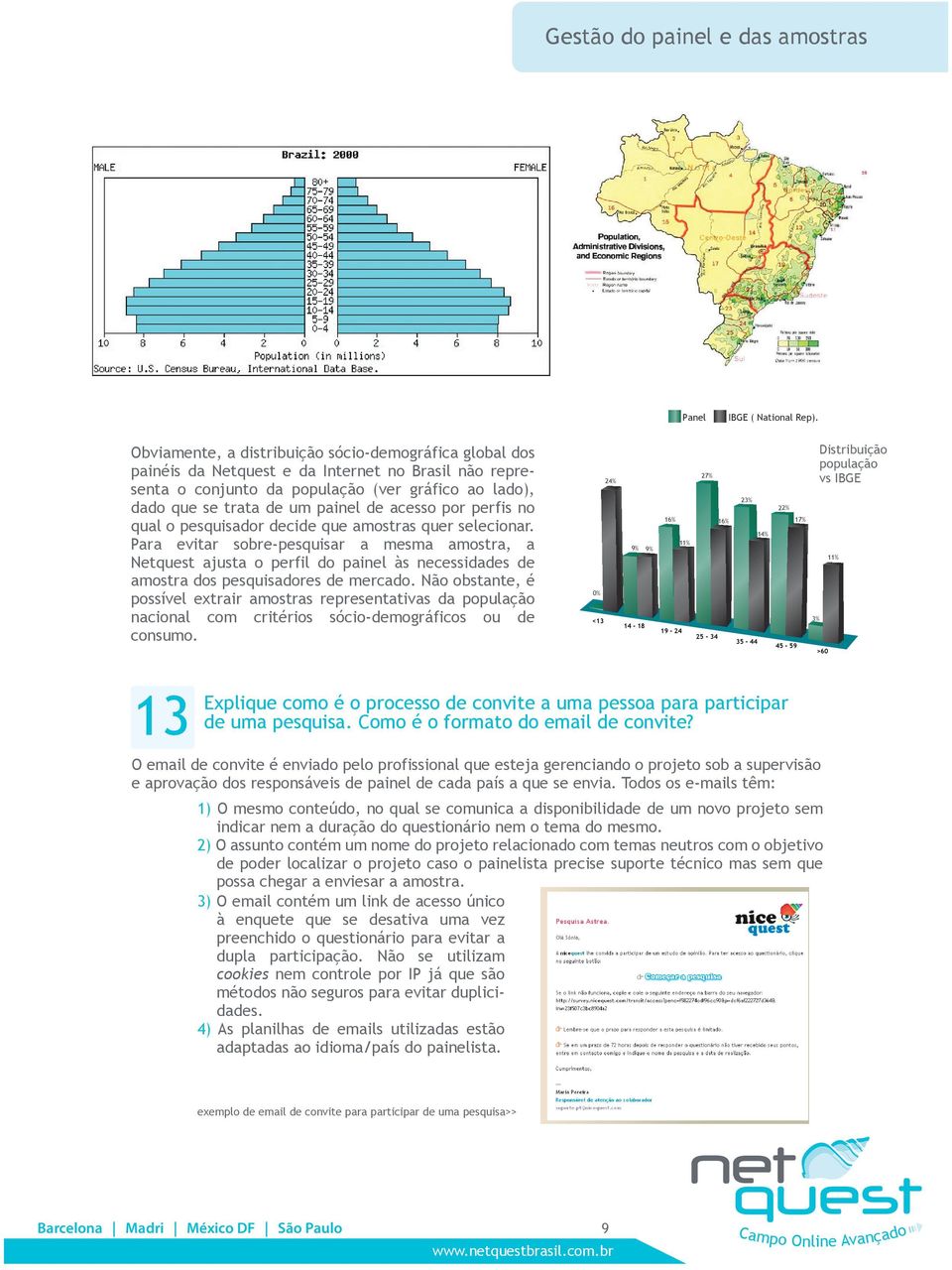 Para evitar sbre-pesquisar a mesma amstra, a Netquest ajusta perfil d painel às necessidades de amstra ds pesquisadres de mercad.