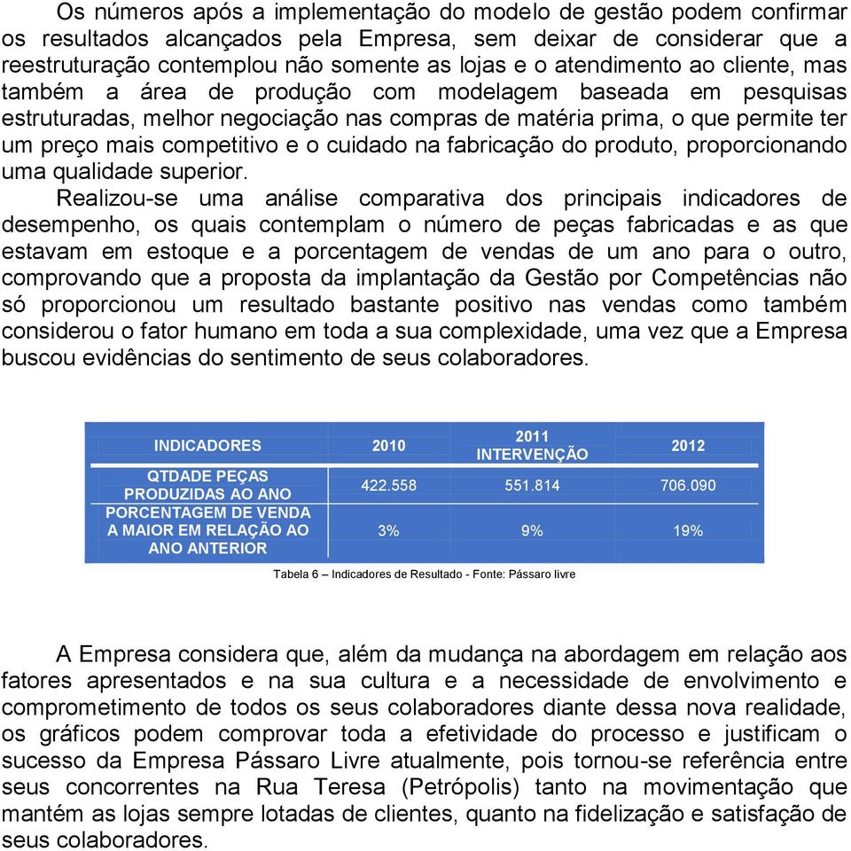 cuidado na fabricação do produto, proporcionando uma qualidade superior.