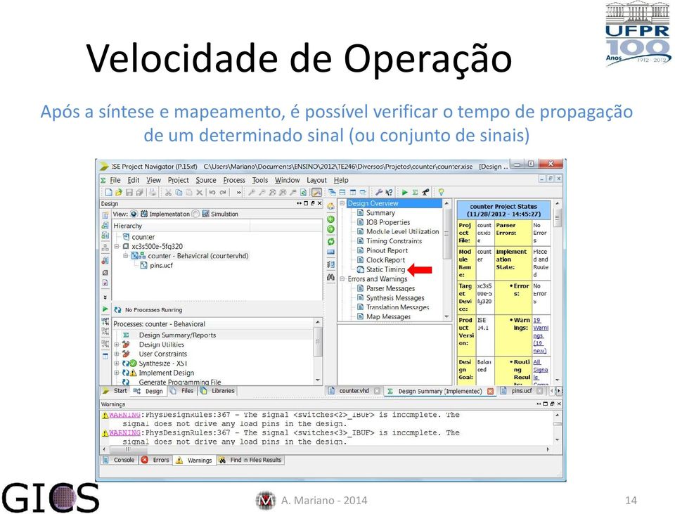 de propagação de um determinado sinal