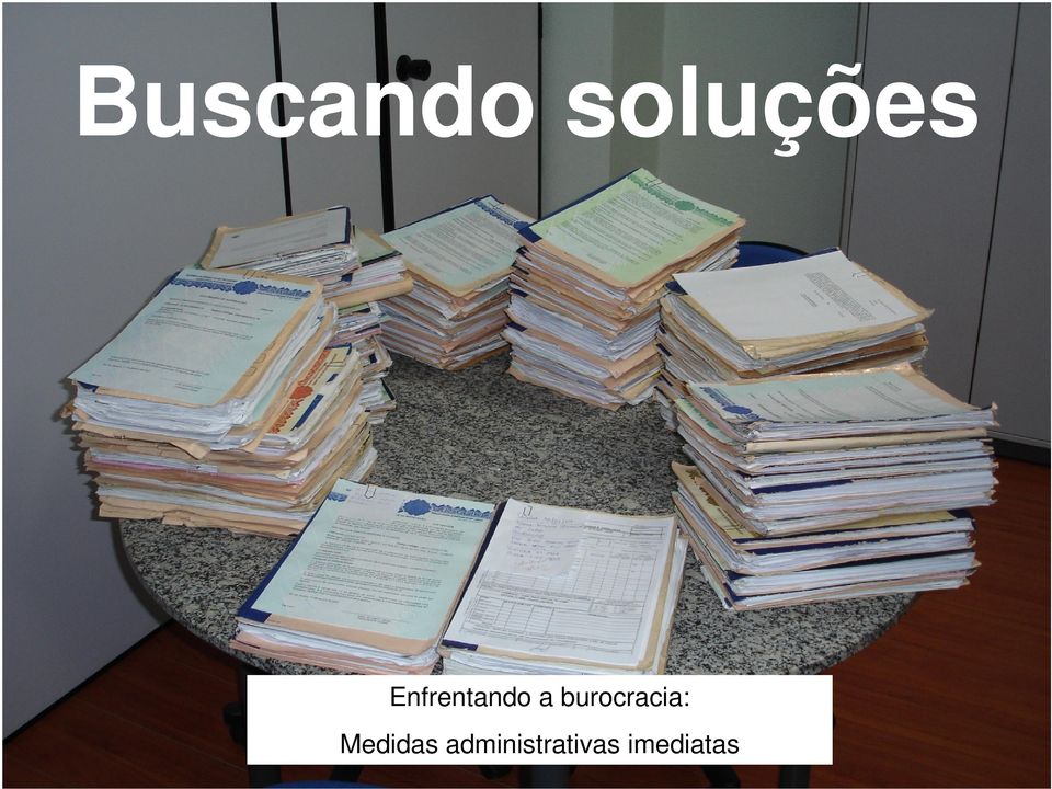 burocracia: Medidas