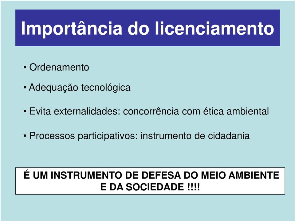 ambiental Processos participativos: instrumento de