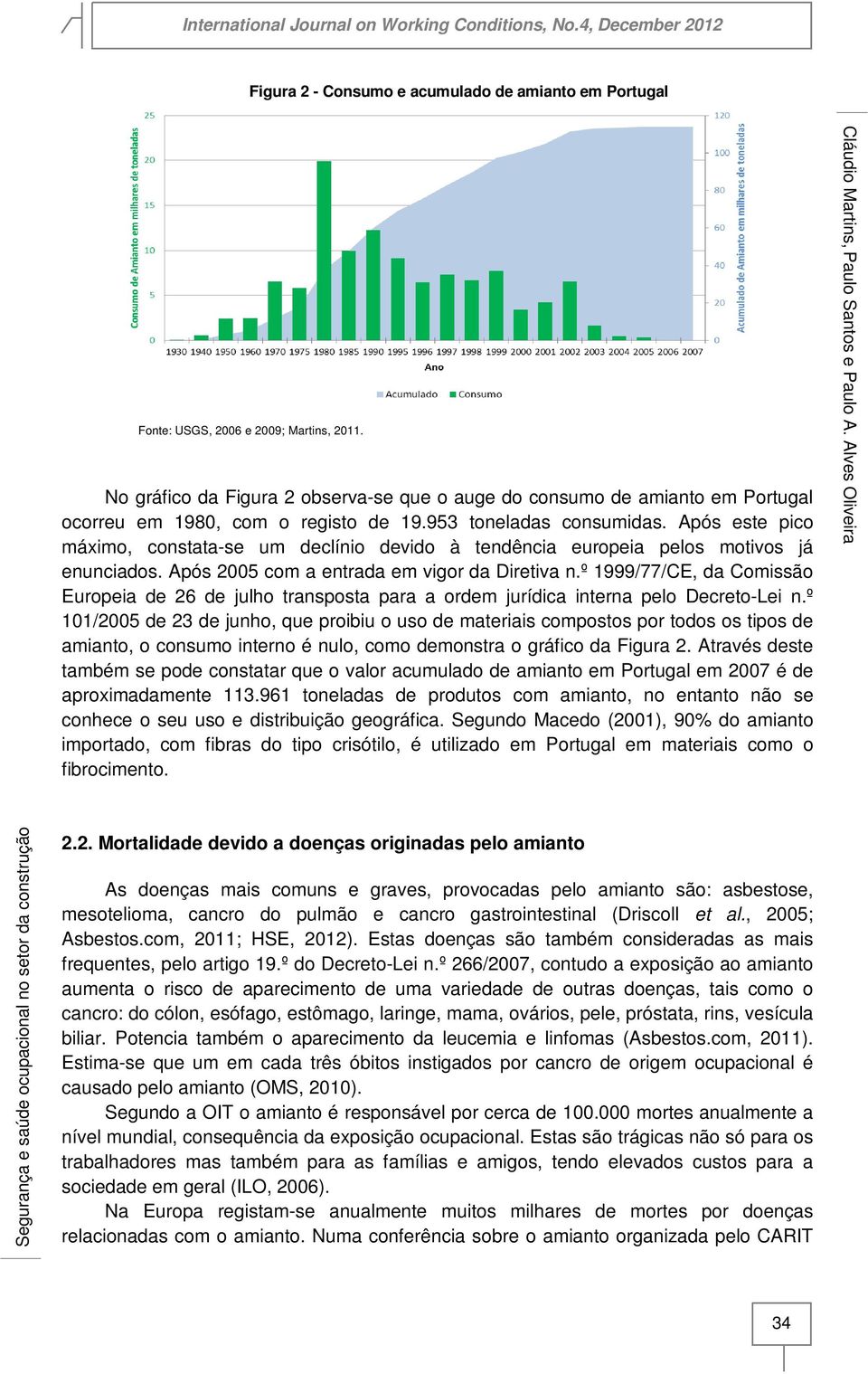 Após este pico máximo, constata-se um declínio devido à tendência europeia pelos motivos já enunciados. Após 2005 com a entrada em vigor da Diretiva n.