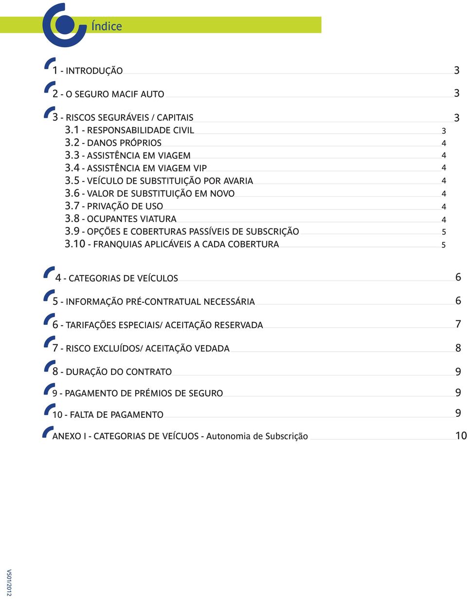 9 - OPÇÕES E COBETUS PSSÍVEIS DE SUBSCIÇÃO 3.