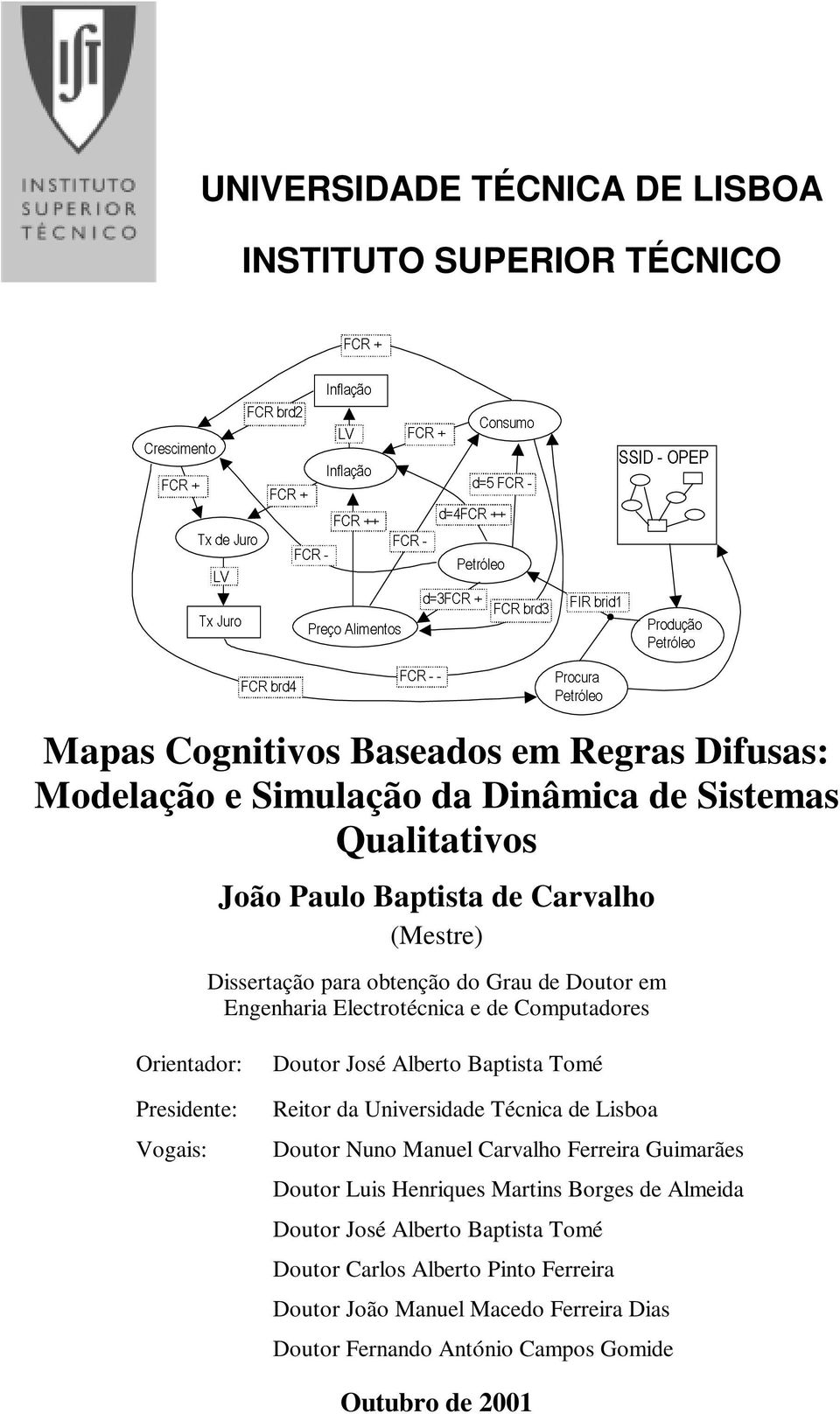 de Carvalho (Mestre) Dissertação para obtenção do Grau de Doutor em Engenharia Electrotécnica e de Computadores Orientador: Presidente: Vogais: Doutor José Alberto Baptista Tomé Reitor da