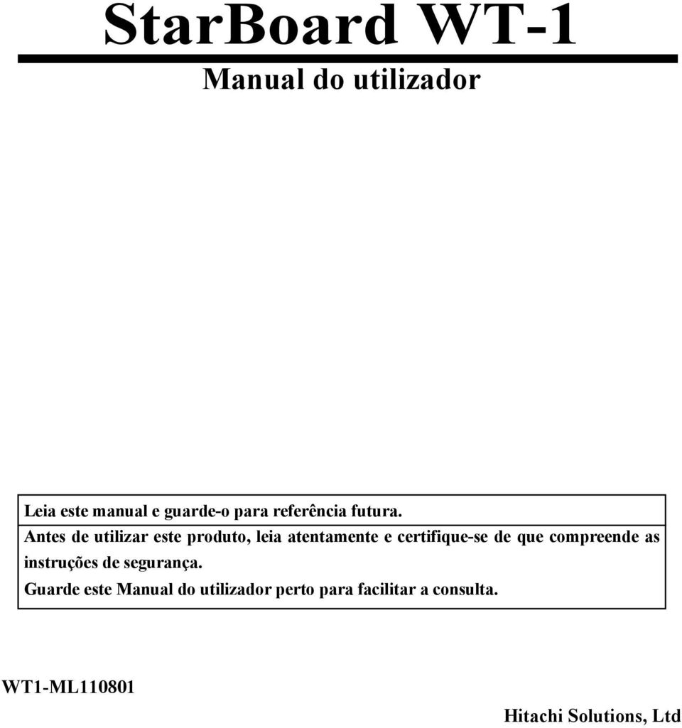 compreende as instruções de segurança.