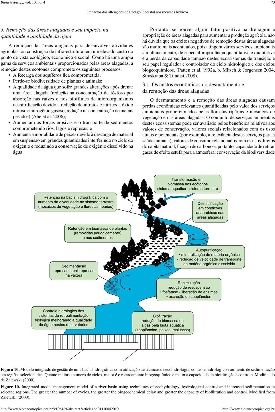 ponto de vista ecológico, econômico e social.