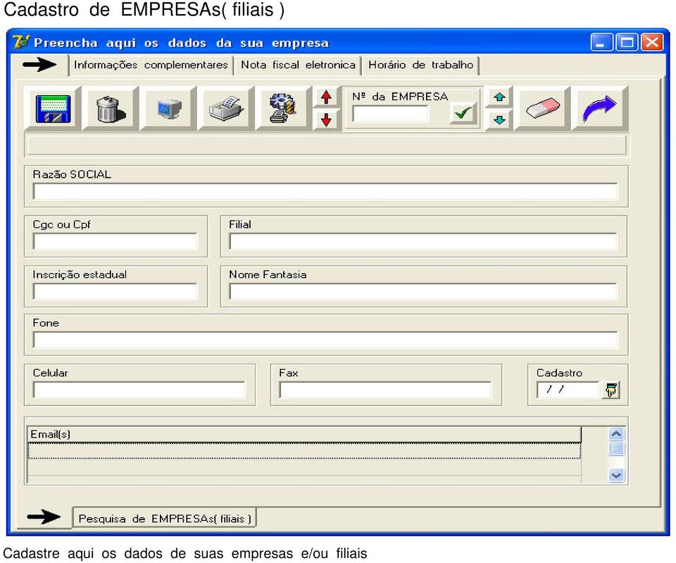 Cadastre aqui os