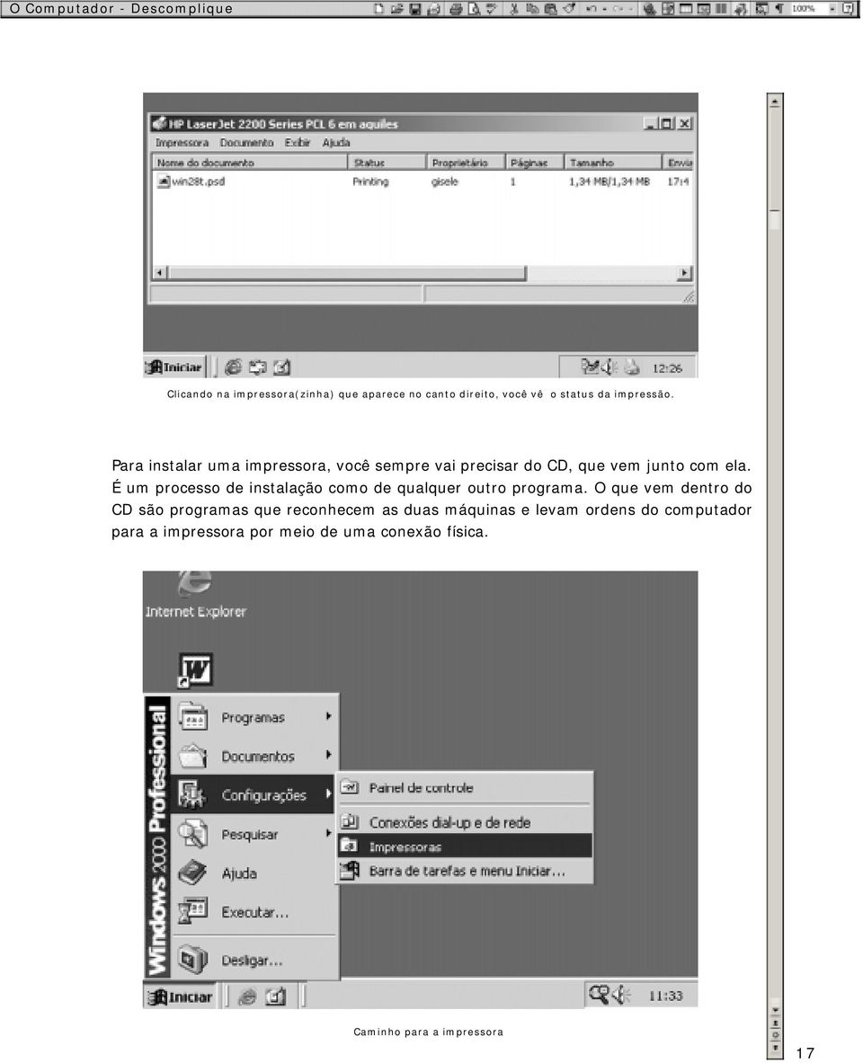 É um processo de instalação como de qualquer outro programa.