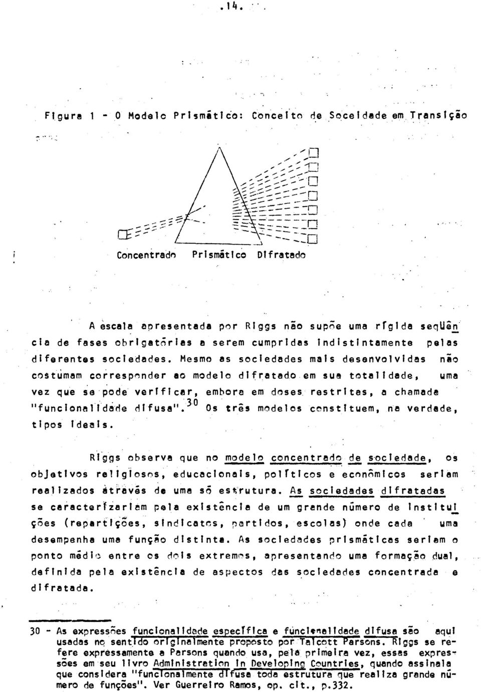 Mesmo 85 sociedades mais d8senvolvld~s nbo cost~mam co~resp~nder ao modelo difratado em sue totalidade, uma vez que se pode vertflc8r, embora em doses, restritas, a chamada 30 ' Jlfunelonalld~rle