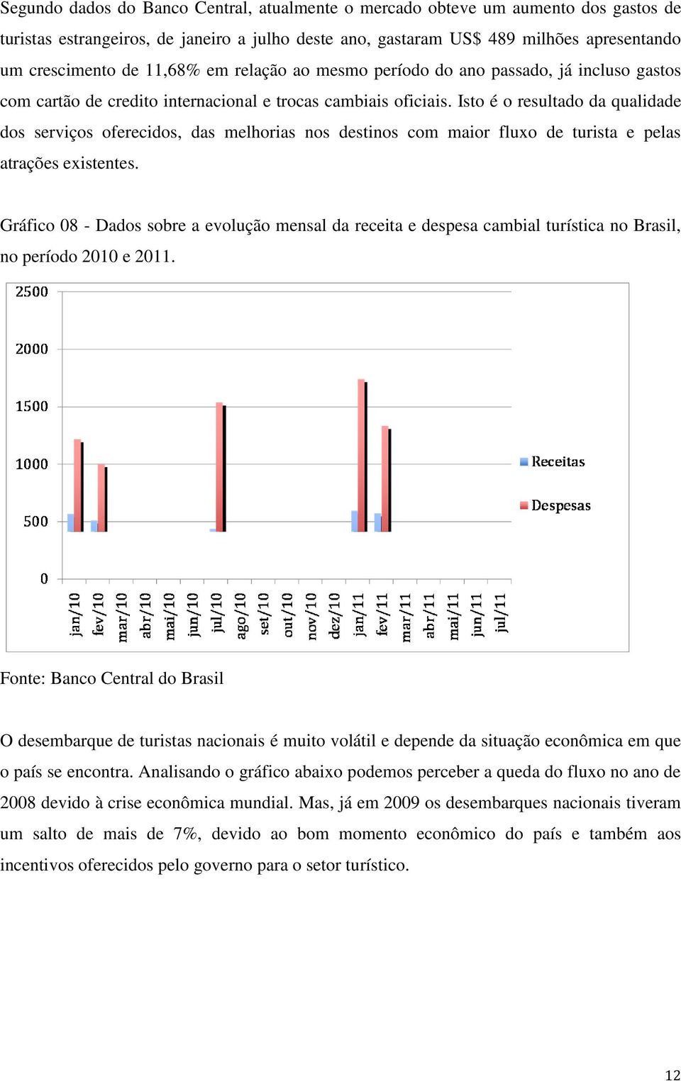 Isto é o resultado da qualidade dos serviços oferecidos, das melhorias nos destinos com maior fluxo de turista e pelas atrações existentes.