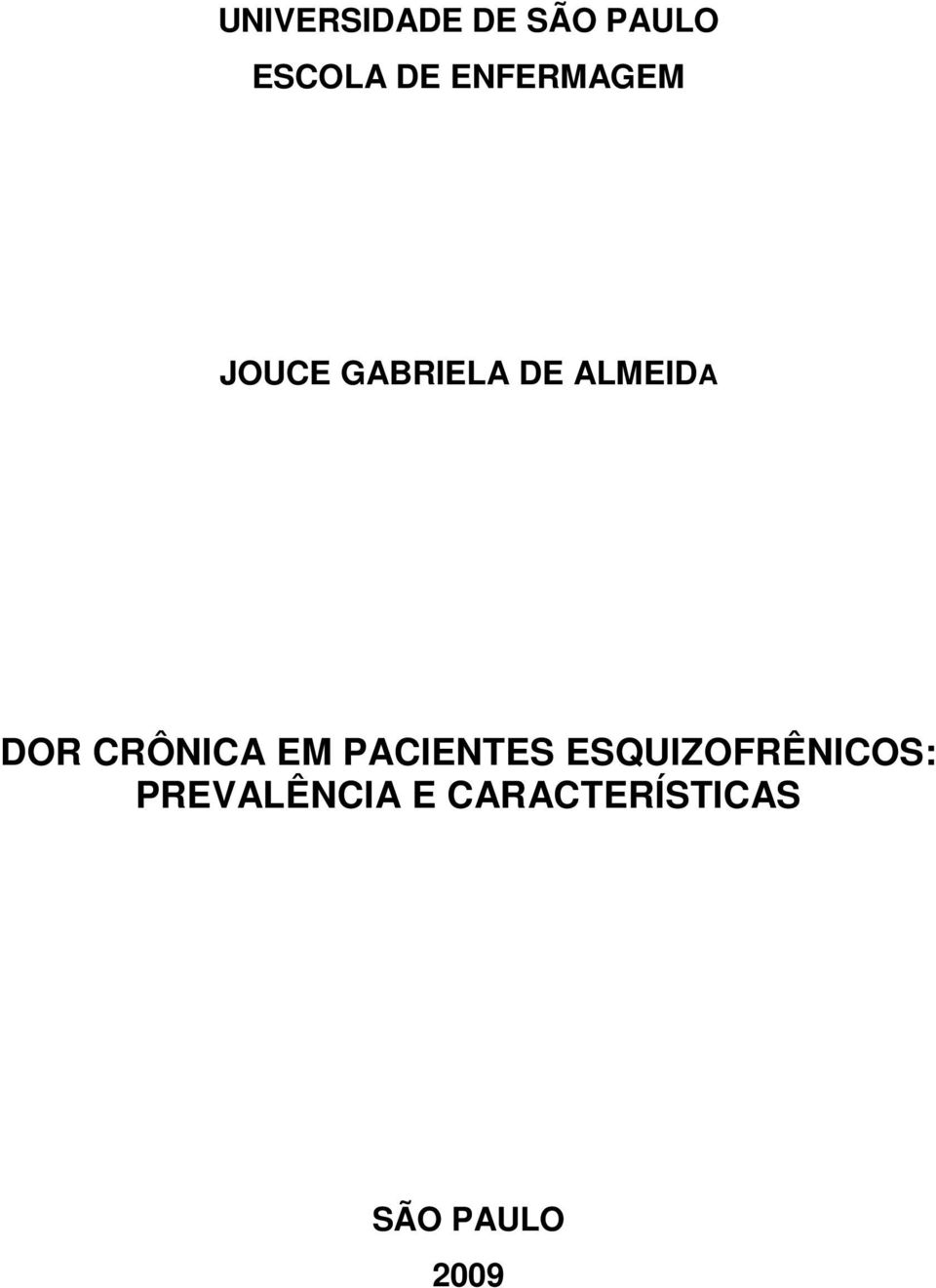 DOR CRÔNICA EM PACIENTES