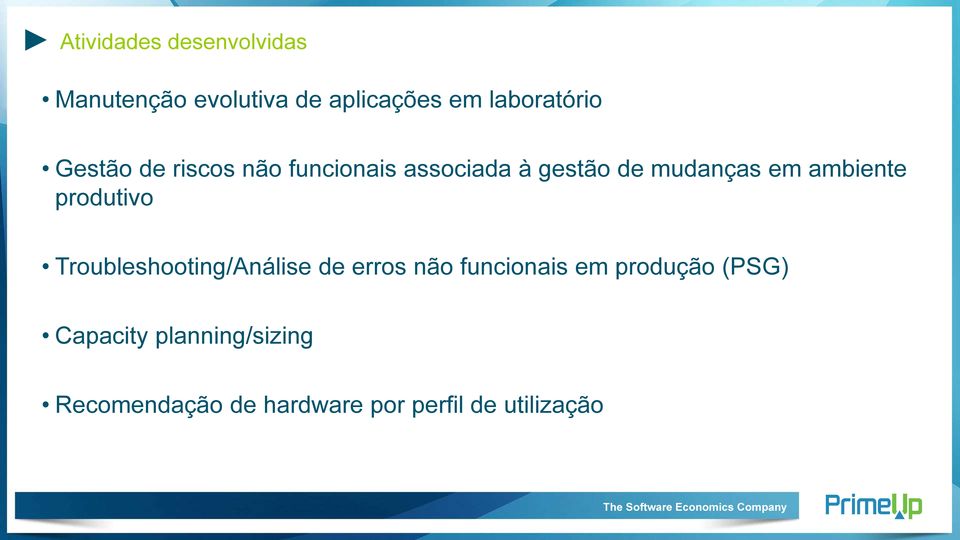 produtivo Troubleshooting/Análise de erros não funcionais em produção