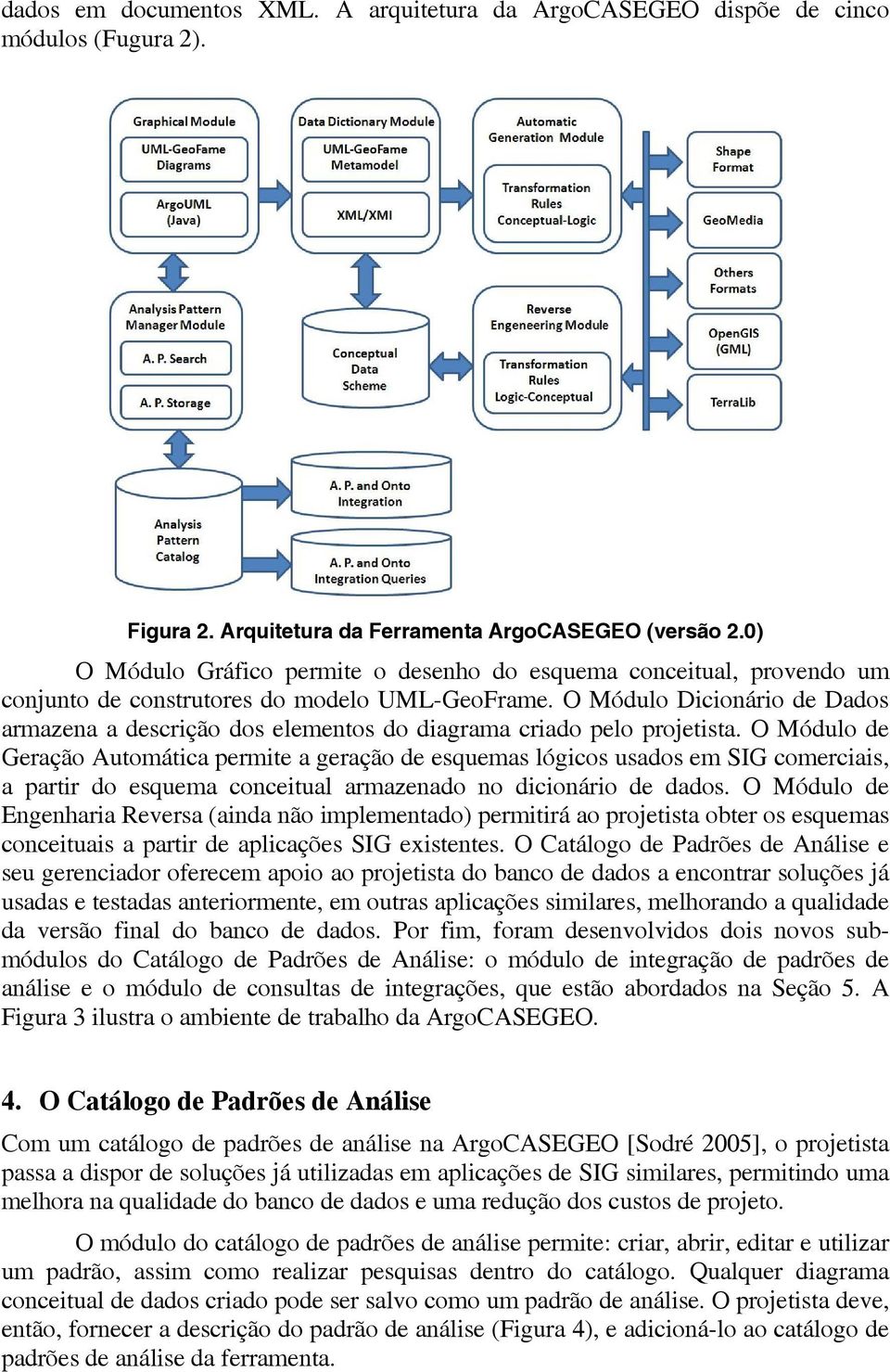 O Módulo Dicionário de Dados armazena a descrição dos elementos do diagrama criado pelo projetista.