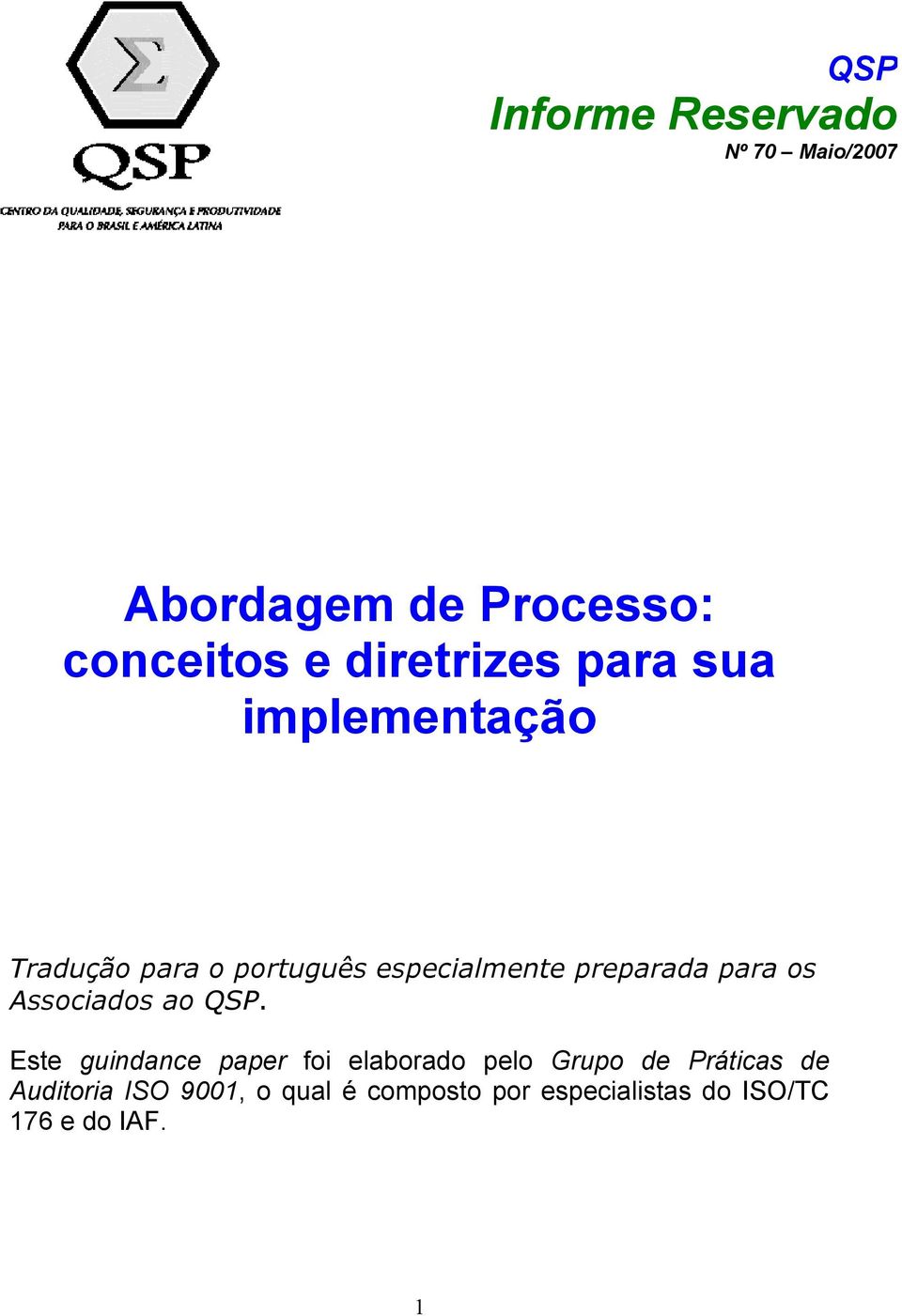 preparada para os Associados ao QP.