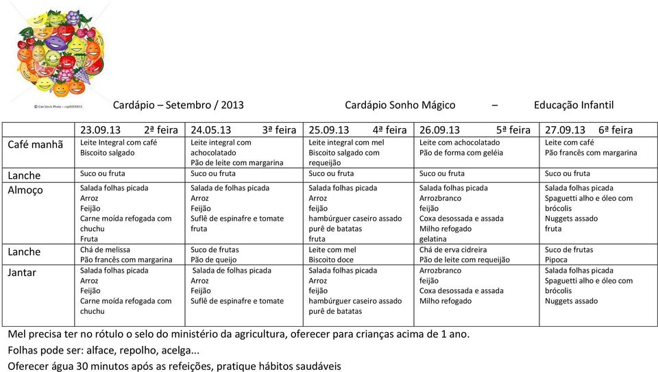 13 4ª feira 26.09.