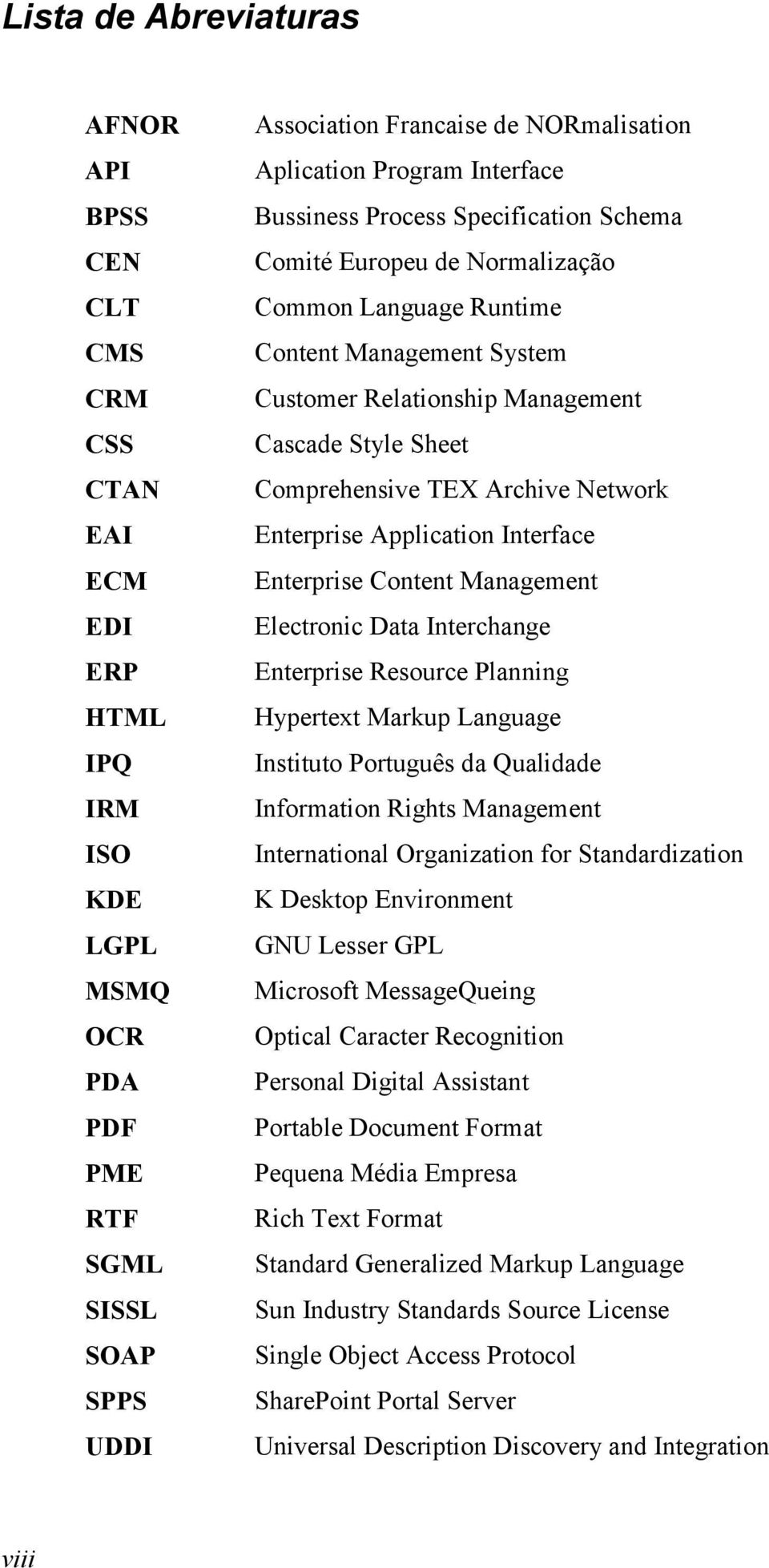 Sheet Comprehensive TEX Archive Network Enterprise Application Interface Enterprise Content Management Electronic Data Interchange Enterprise Resource Planning Hypertext Markup Language Instituto