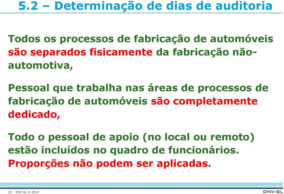 processos de fabricação de automóveis são completamente dedicado, Todo o pessoal de apoio