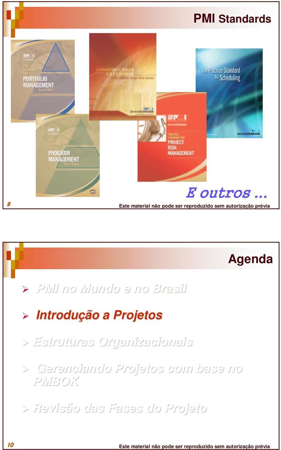 Organizacionais Gerenciando Projetos com