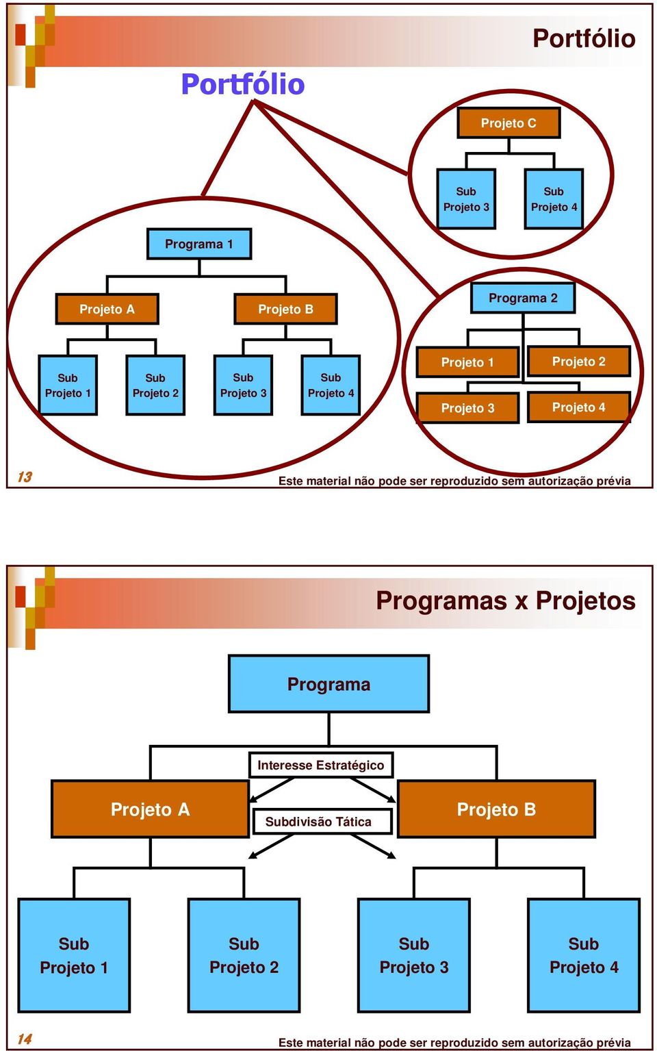 Projeto 2 Projeto 3 Projeto 4 Programas x Projetos Programa Interesse Estratégico