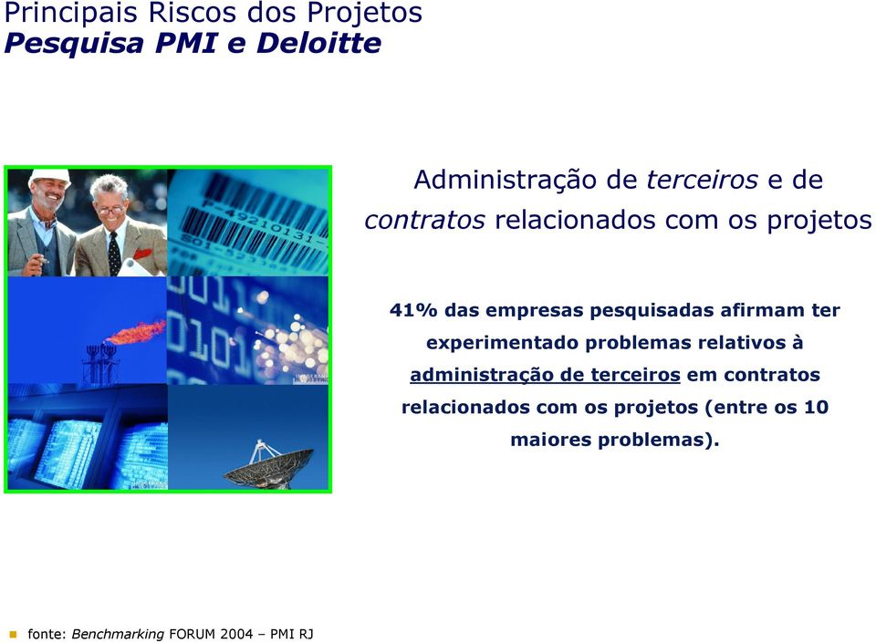 experimentado problemas relativos à administração de terceiros em contratos