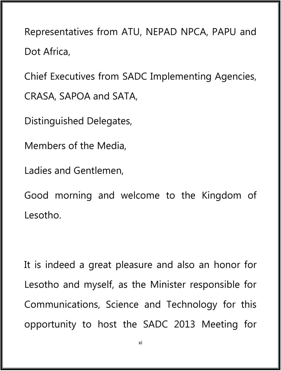 welcome to the Kingdom of Lesotho.