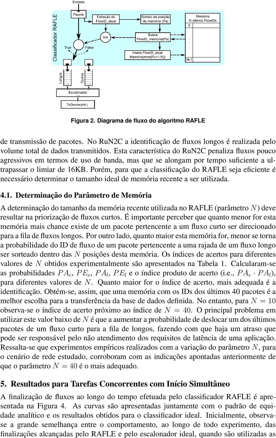 Porém, para que a classificação do RAFLE seja eficiente é necessário determinar o tamanho ideal de memória recente a ser utilizada. 4.1.