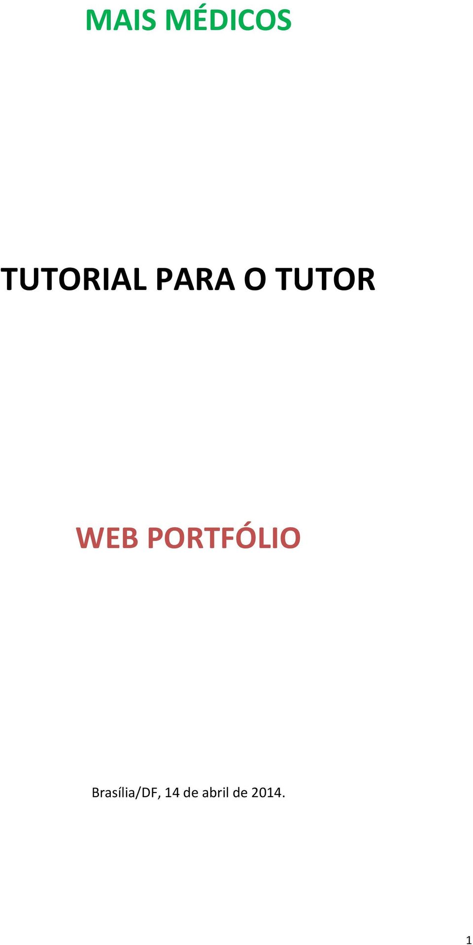 TUTOR WEB PORTFÓLIO