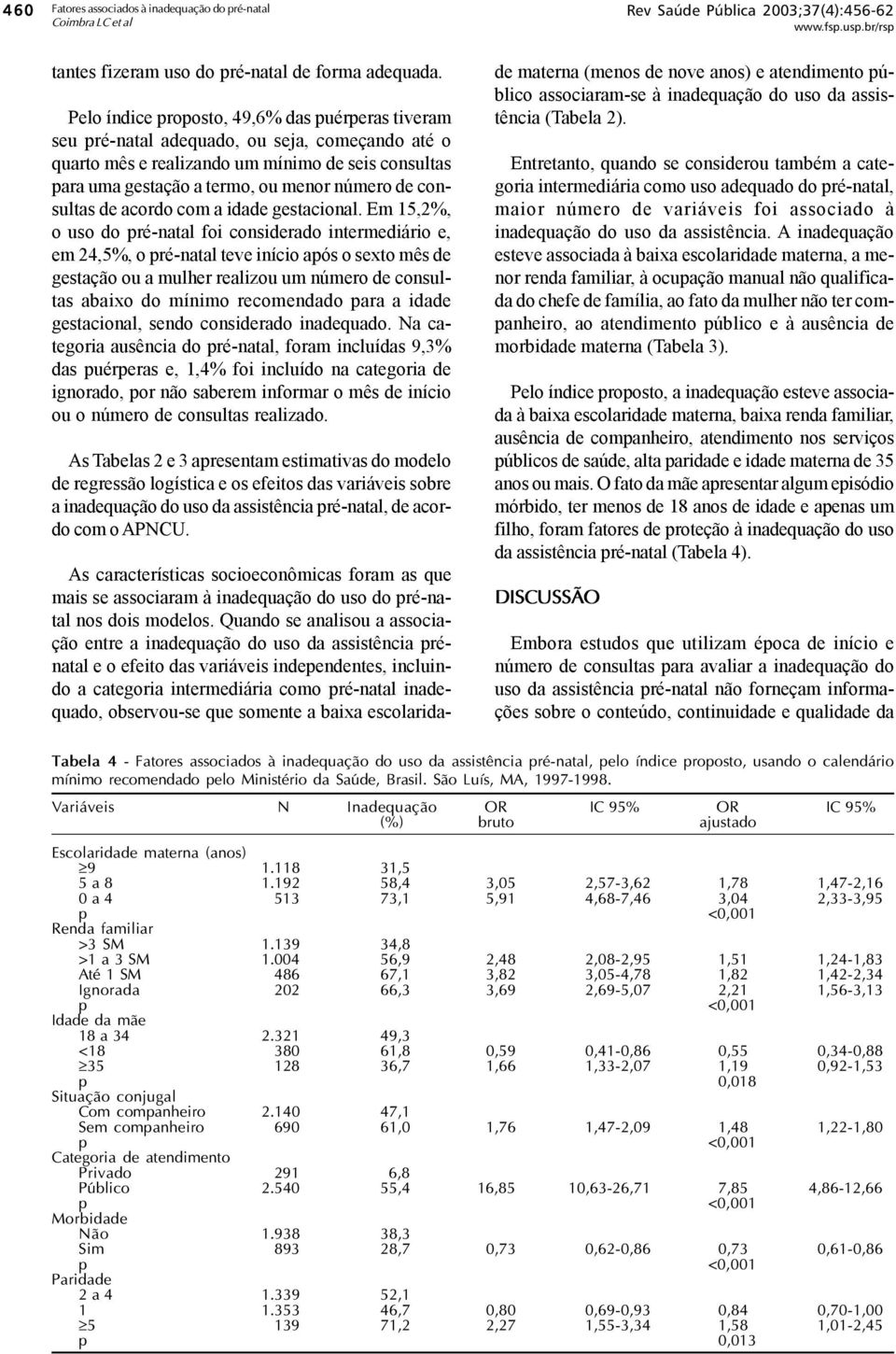 consultas de acordo com a idade gestacional.