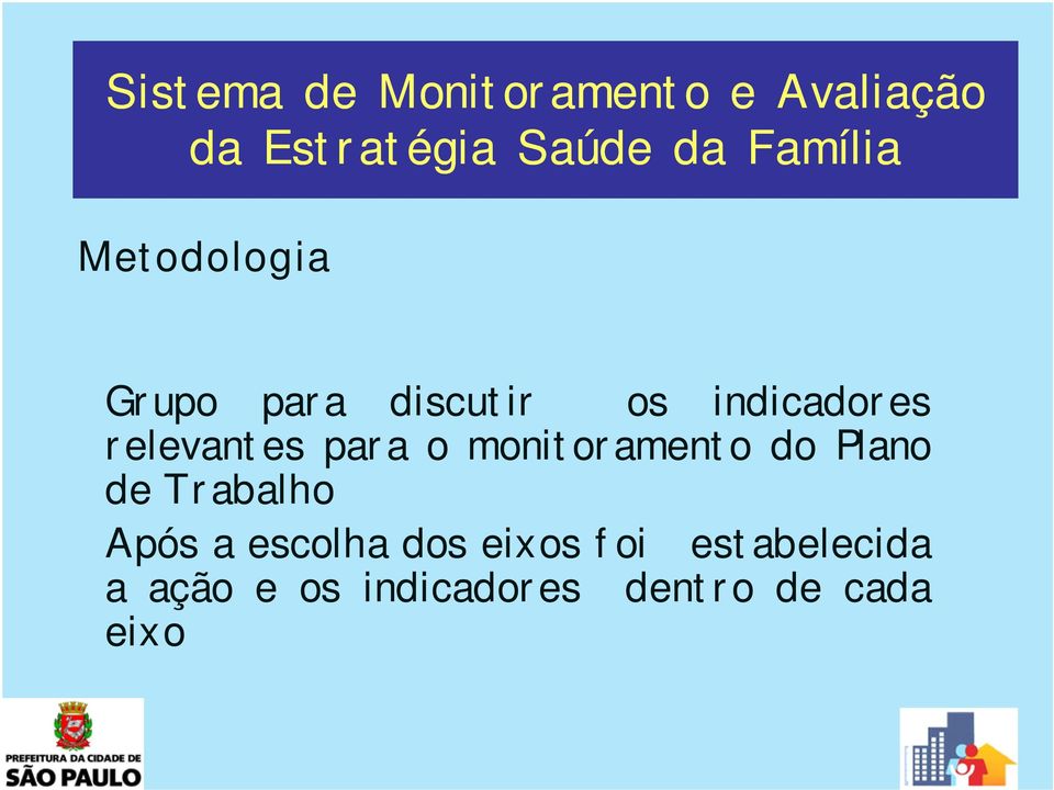 monitoramento do Plano de Trabalho Após a escolha dos