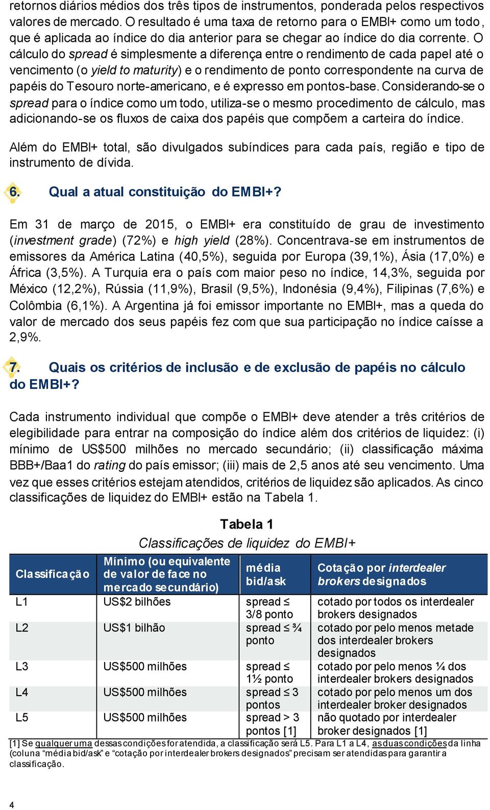 O cálculo do spread é simplesmente a diferença entre o rendimento de cada papel até o vencimento (o yield to maturity) e o rendimento de ponto correspondente na curva de papéis do Tesouro