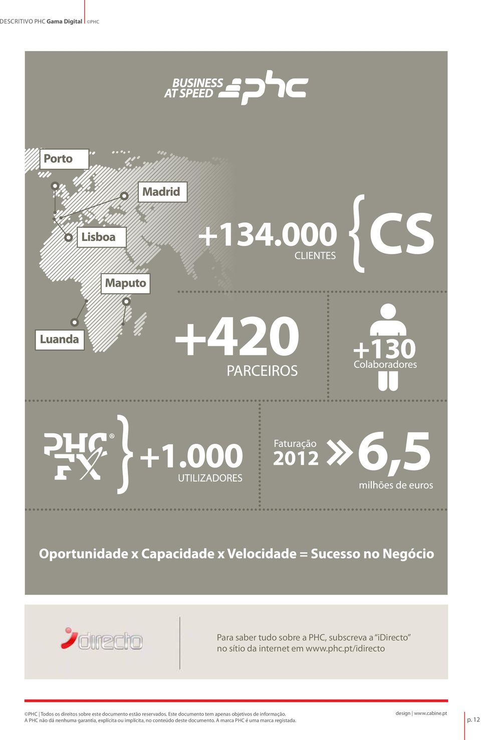 Este documento tem apenas objetivos de informação.