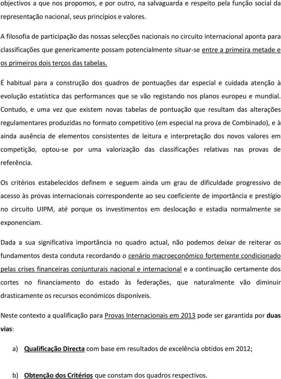 primeiros dois terços das tabelas.