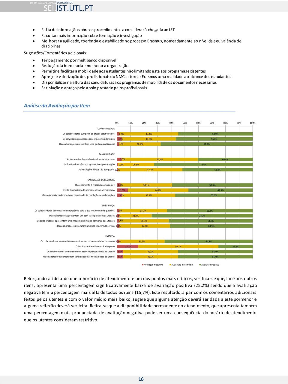 mobilidade aos estudantes não limitando esta aos programas existentes Apreço e valorização dos profissionais do NMCI a tornar Erasmus uma realidade ao alcance dos estudantes Disponibilizar na altura