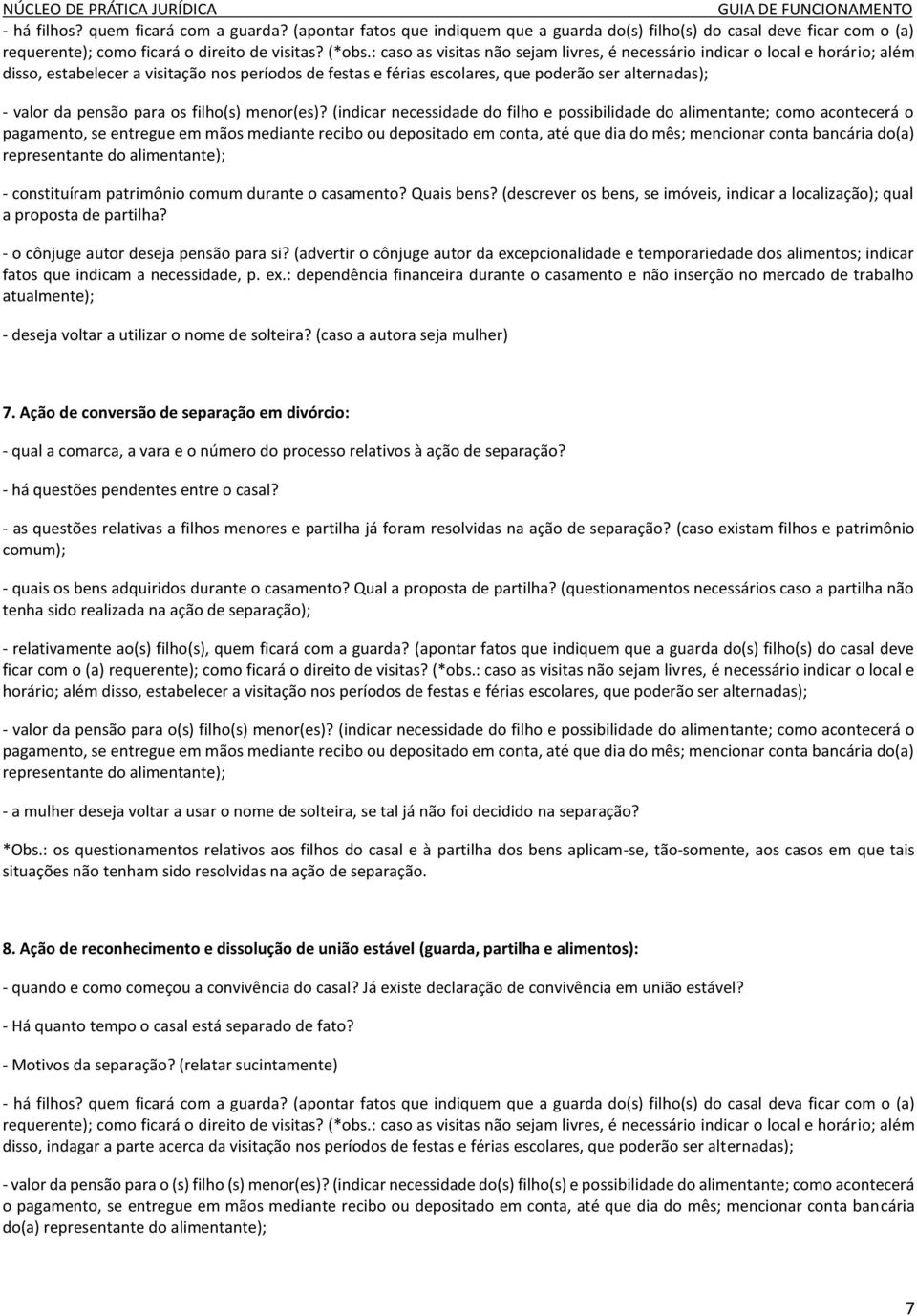 pensão para os filho(s) menor(es)?