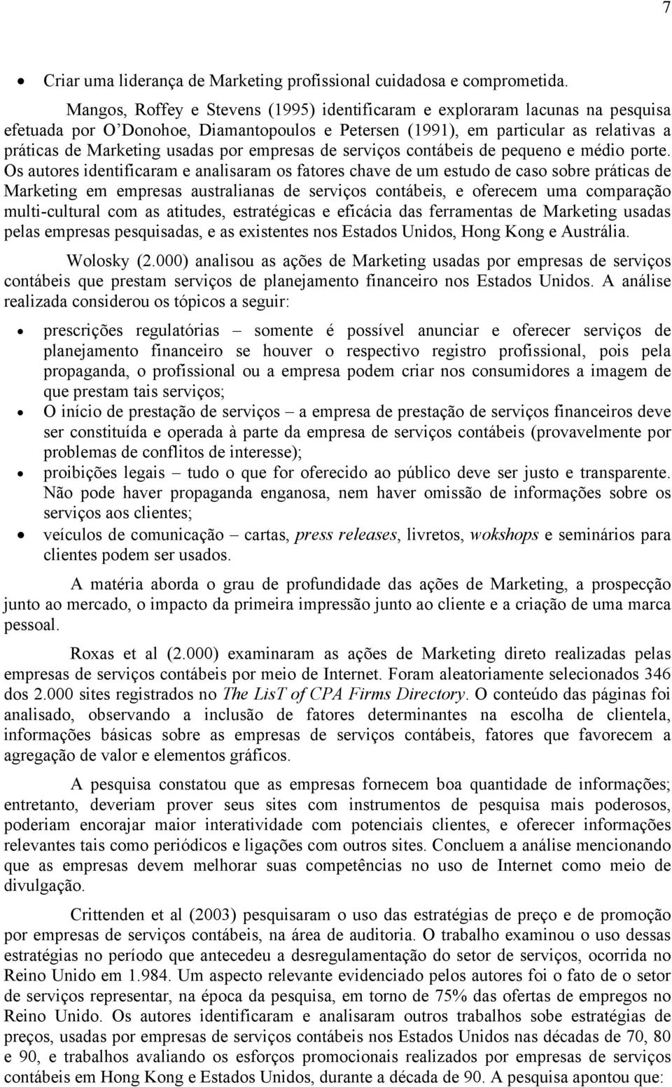 empresas de serviços contábeis de pequeno e médio porte.