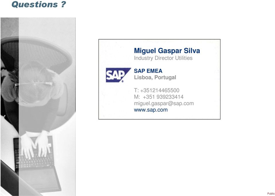 SAP EMEA Lisboa, Portugal T: +351214465500 M: +351