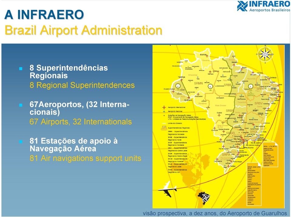 67Aeroportos, (32 Internacionais) 67 Airports, 32
