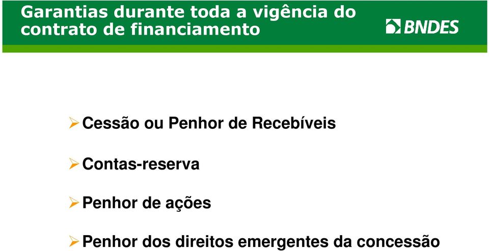 Penhor de Recebíveis Contas-reserva