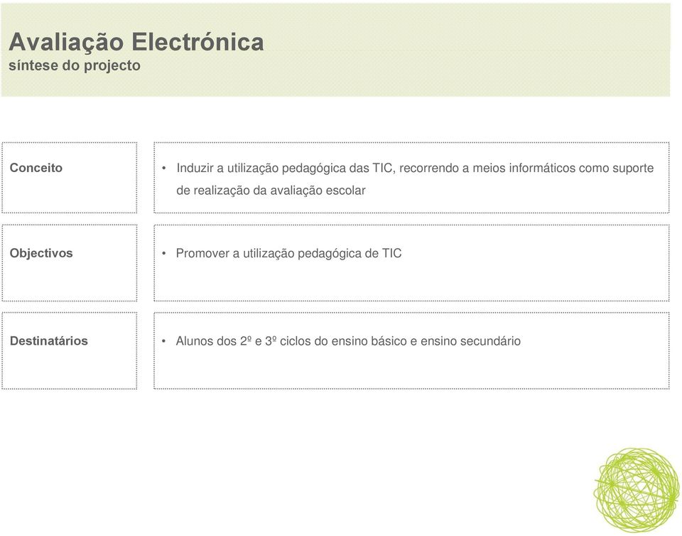 avaliação escolar Objectivos Promover a utilização pedagógica g de TIC