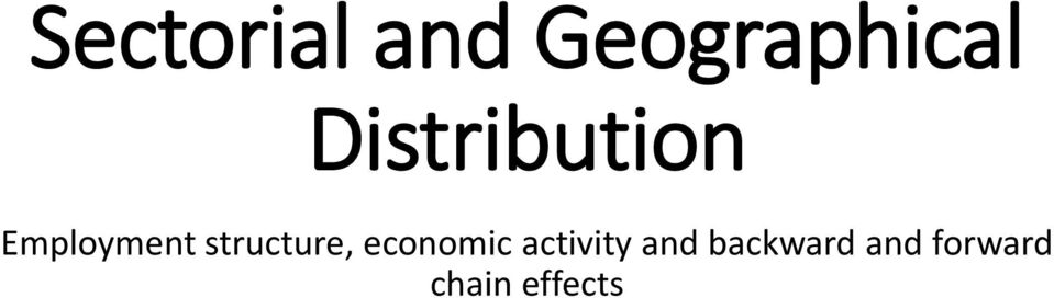 structure, economic activity