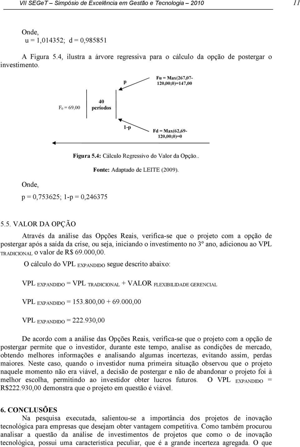 . Fonte: Adaptado de LEITE (2009). 5.