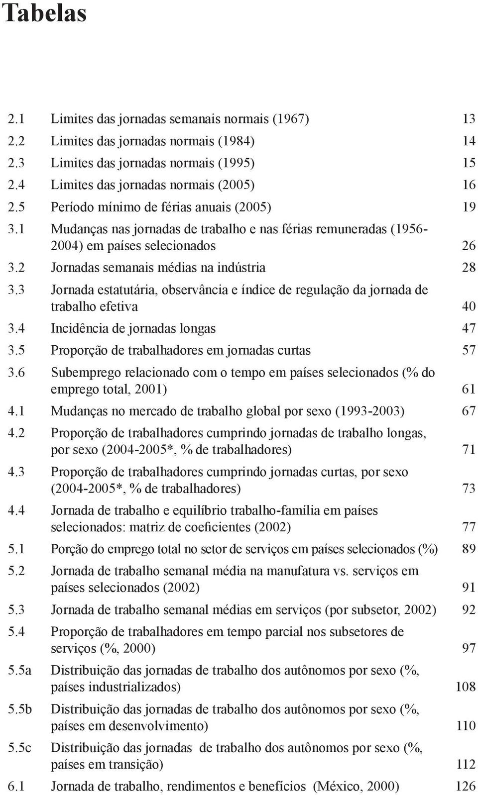 3 Jornada estatutária, observância e índice de regulação da jornada de trabalho efetiva 40 3.4 Incidência de jornadas longas 47 3.5 Proporção de trabalhadores em jornadas curtas 57 3.